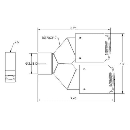 MBRP Dual Wall Angle Cut Dual 3.5-Inch Outlet | Universal (T5170CF)