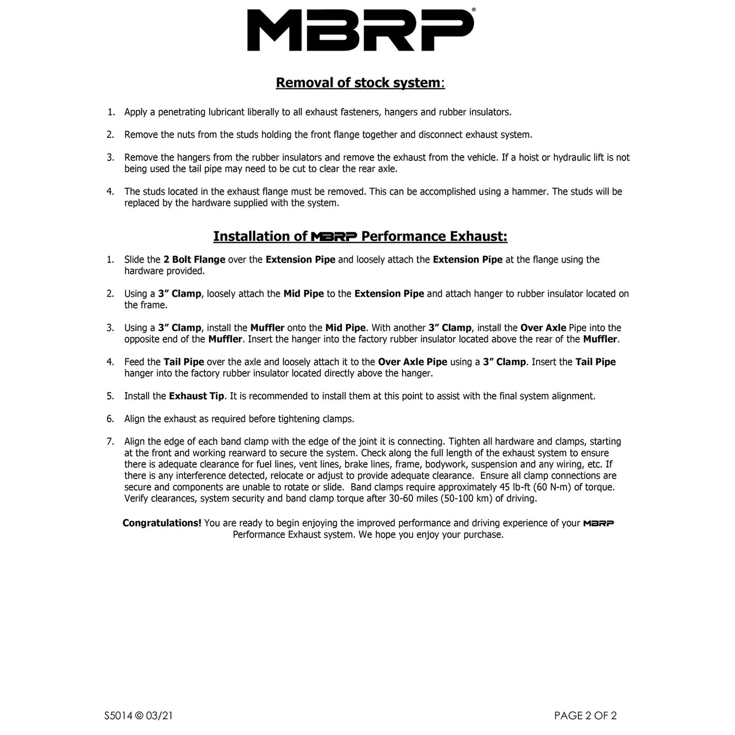 MBRP 3in. Cat-Back Single Side Exhaust | Chevy/GMC 1500 Classic 03-07 (S5014409)