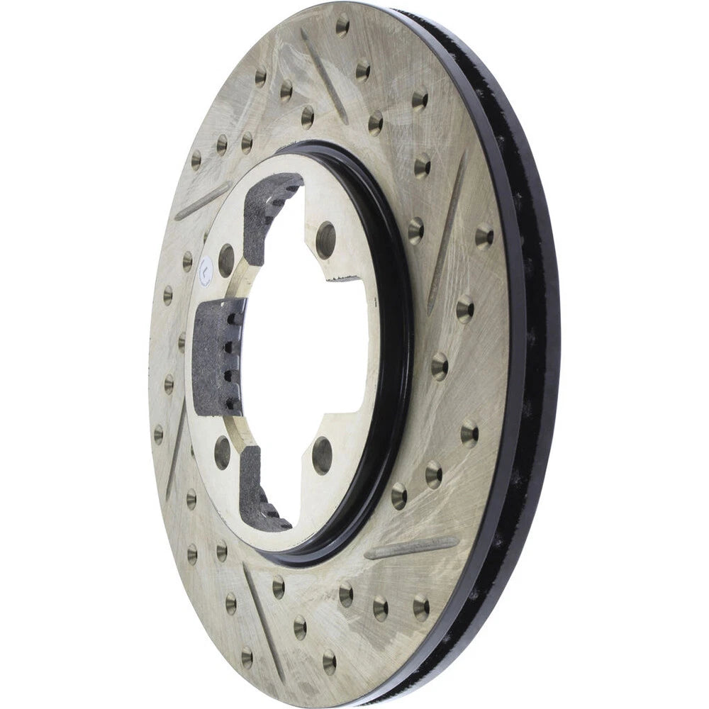 StopTech 127.42005L Front Left Drilled Slotted Disc Brake Rotor for 79-83 280ZX