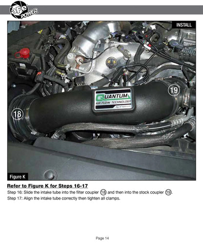 aFe Quantum Pro 5R Cold Air Intake System | GM/Chevy Duramax V6-6.6L L5P (53-10007R)