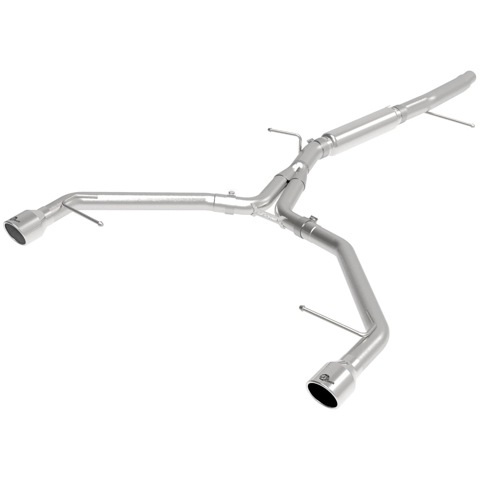 aFe MACH Force-Xp 3in to 2-1/2in SS Axle-Back Exhaust | Audi A4 (17-19) (49-36419-P)