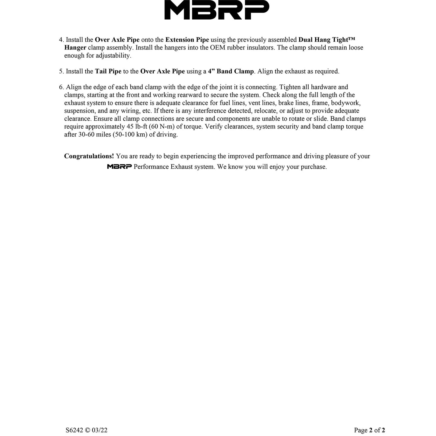 MBRP 4in. Filter Back Single Side Exit P Series Exhaust System | Ford F250/350/450 (08-09) (S6242P)