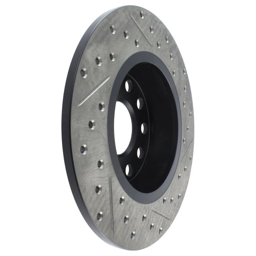 StopTech 127.33131R Rear Right Drilled Disc Brake Rotor for 10-18 Golf GTI Jetta