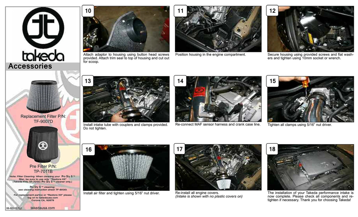 aFe Takeda Stage-2 Pro 5R Intake | Lexus IS250/350 2006-2014 (TR-2004B-R)