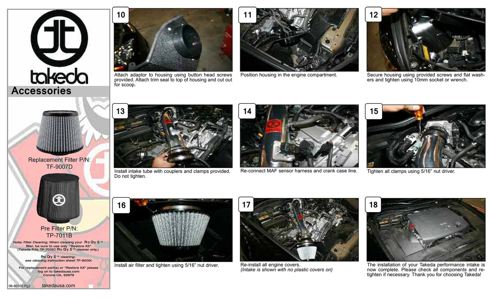 aFe Takeda Stage-2 Pro 5R Intake | Lexus IS250/350 2006-2014 (TR-2004B-R)