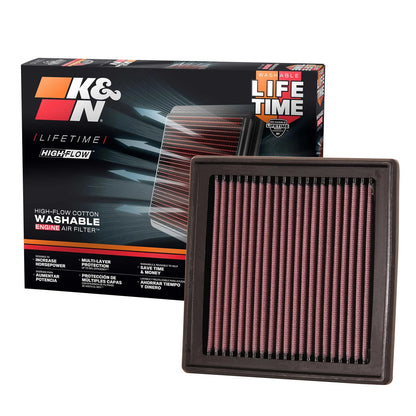 K&N Engineering Drop In Air Filter: Nissan 350Z (2007 - 2009) / 370Z / G35 / G37