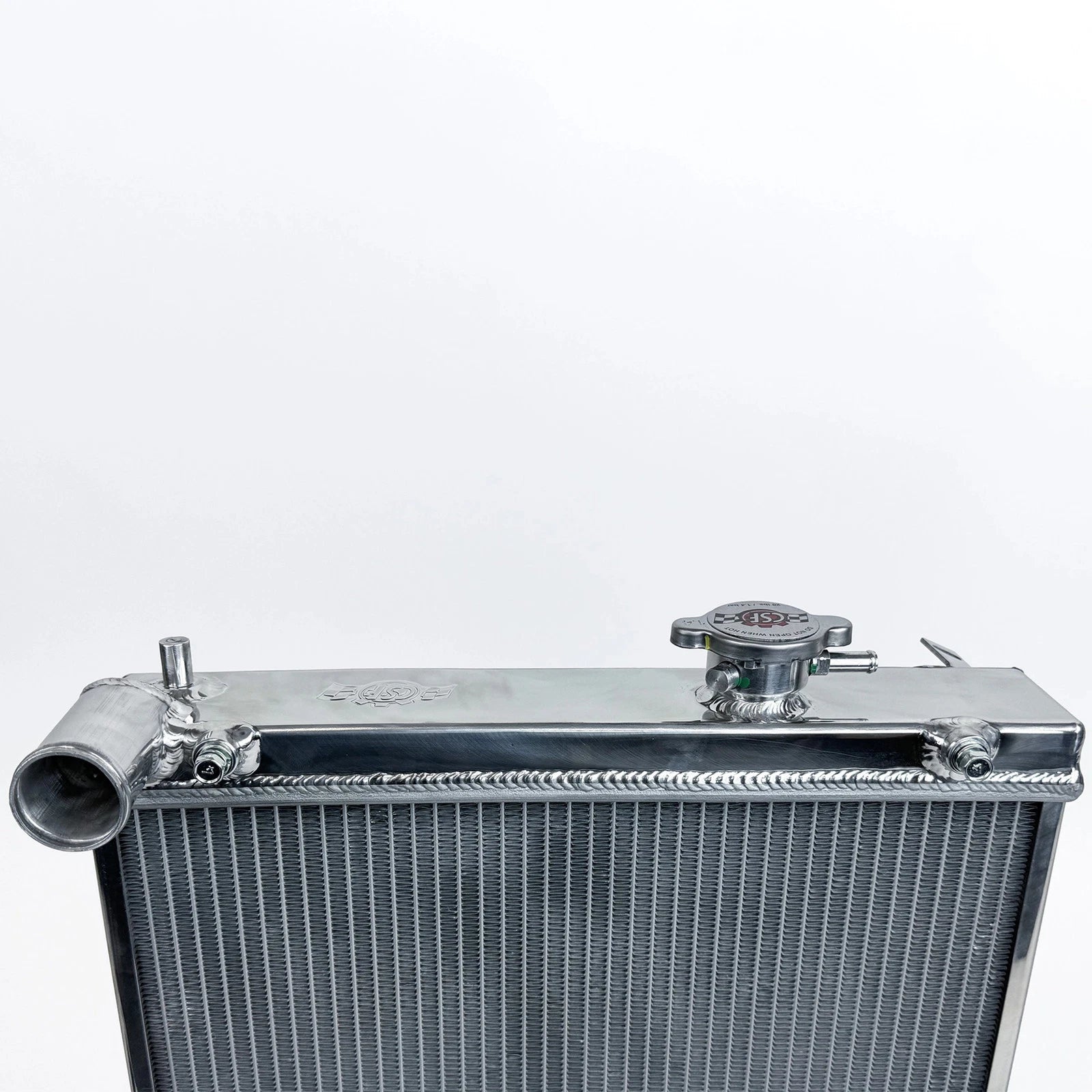 CSF High-Performance All-Aluminum Half Radiator - Silver | Evo 7/8/9