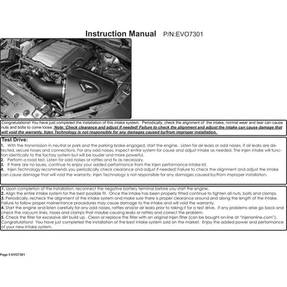 Injen Evolution Intake | Chevrolet Camaro SS (16-26) (EVO7301)