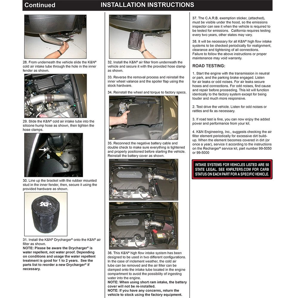 K&N 04 Acura TL Short Ram Intake | Acura TL (04) (69-0021TS)