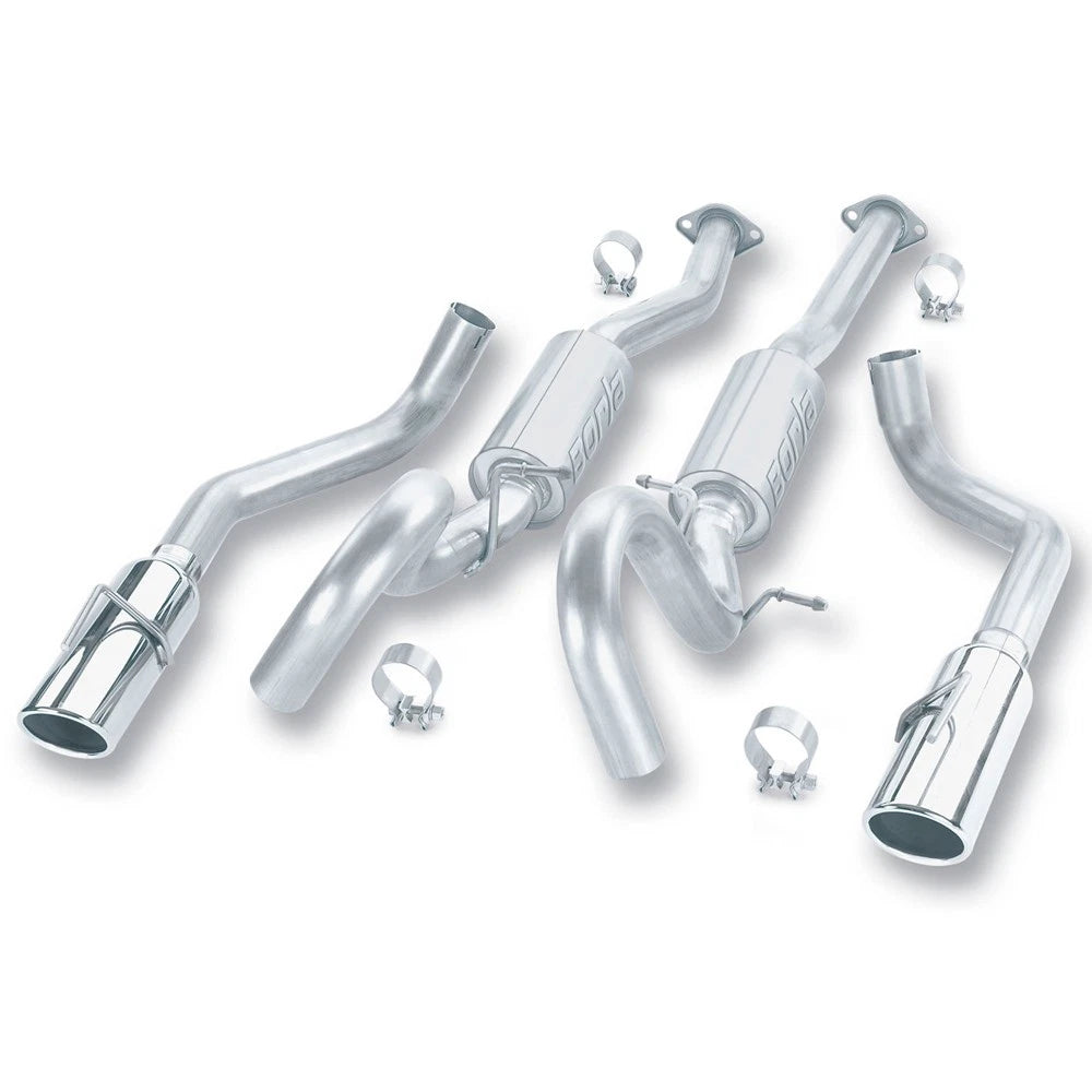 Borla Cat-Back Exhaust System - S-Type | 1999-2004 Ford Mustang 4.6L (140067)