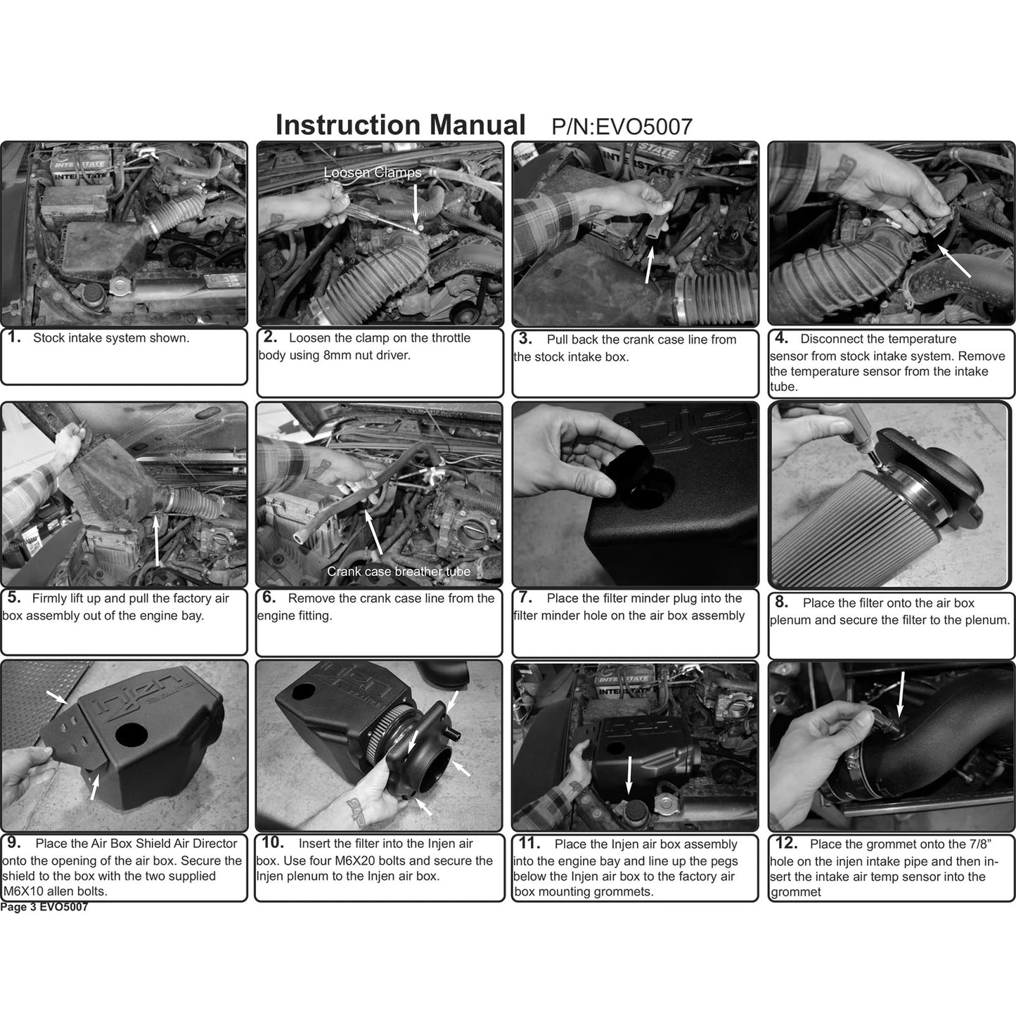 Injen Evolution Cold Air Intake System | Jeep Wrangler (97-07 / 07-18 JK) (EVO5007)