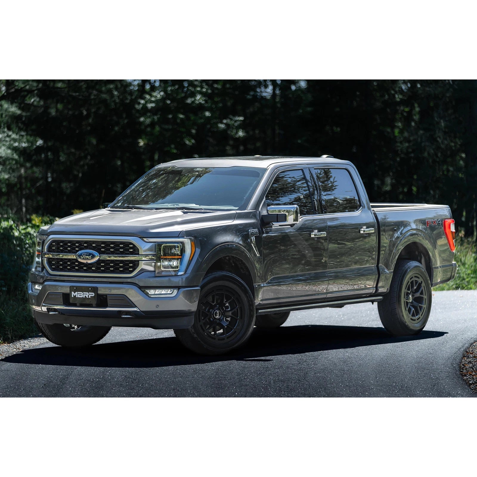 MBRP 3in Cat-Back Single Side Exit Black Armor | Ford F-150 21-23 (S5217BLK)