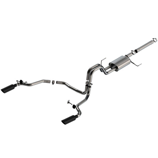 Borla 3in S-Type Cat-Back Exhaust | Ford F-150 Powerboost 3.5L V6 2WD & 4WD Dual Side Exit (21-22) (140904)