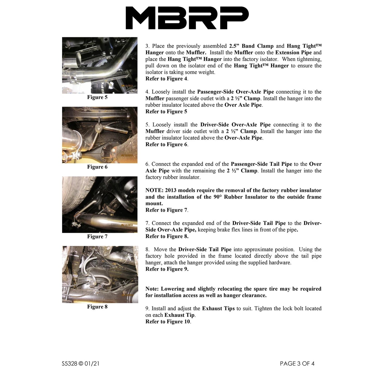 MBRP 2.5in. T409 Dual Split Side Cat-Back Exhaust | Toyota Tacoma (05-13) 4.0L EC/CC (S5328409)