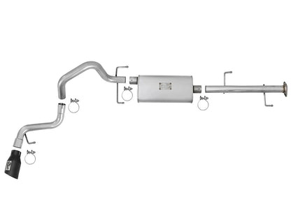 aFe 2.5in Aluminized Steel Cat-Back Exhaust w/ Black Tip Toyota FJ Cruiser (07-17) (49-06039-B)