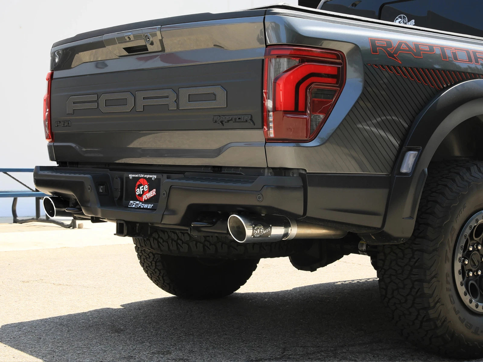 aFe Vulcan Series 3-3.5in SS Cat-Back Exhaust w/Dual 4.5in Tips | Ford F-150 Raptor (21-24) (49-33151-P)