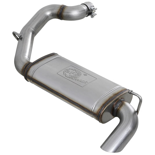 aFe 3in 409 Stainless Steel Axle-Back Hi-Tuck Exhaust System | Jeep Wrangler JL 18-20 (49-48080)