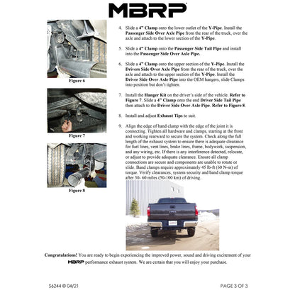 MBRP Armor Lite 6.4L Filter Back Duals | F-250/350/450 08-10 (S6244AL)