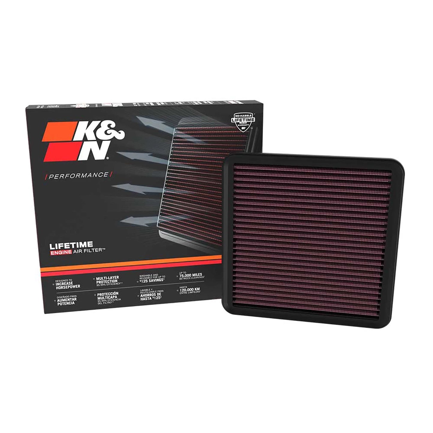 K&N High-Flow Engine Air Filter | 2022-2025 Hyundai Elantra N (33-5131)
