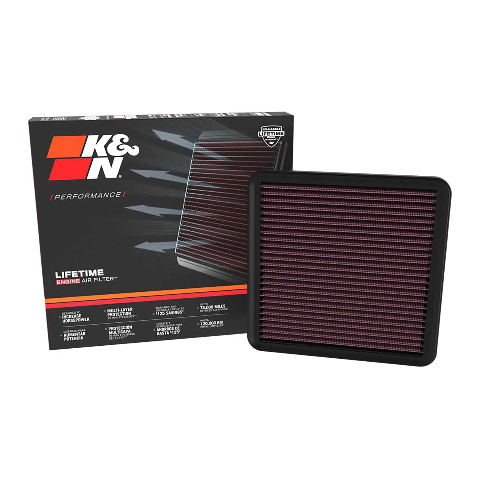 K&N High-Flow Engine Air Filter | 2022-2025 Hyundai Elantra N (33-5131)