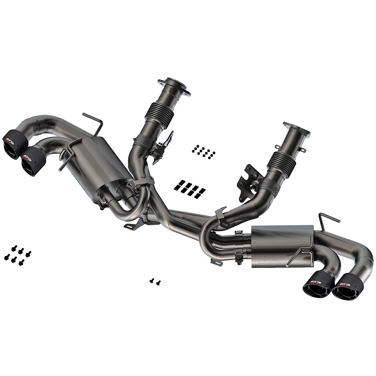 Borla 3in ATAK Catback Exhaust | Chevrolet Corvette 6.2L V8 (20-23) Carbon Fiber Tips