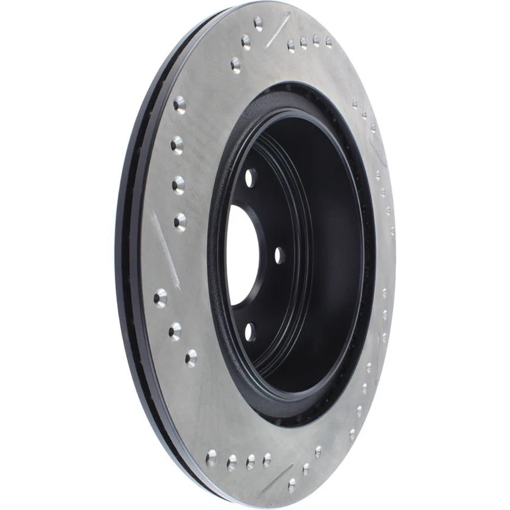 StopTech 127.42088L Rear Left Drilled Brake Rotor for 09-19 370Z / 09-18 Maxima