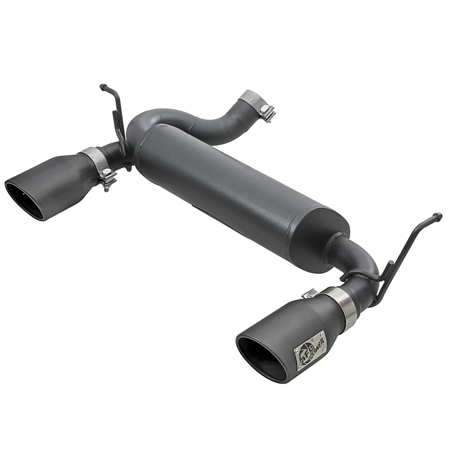 aFe 2.5in 409 SS Axle-Back Exhaust | Jeep Wrangler JK V6 3.6/3.8L (07+) (49-48061-B)