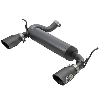 aFe 2.5in 409 SS Axle-Back Exhaust | Jeep Wrangler JK V6 3.6/3.8L (07+) (49-48061-B)