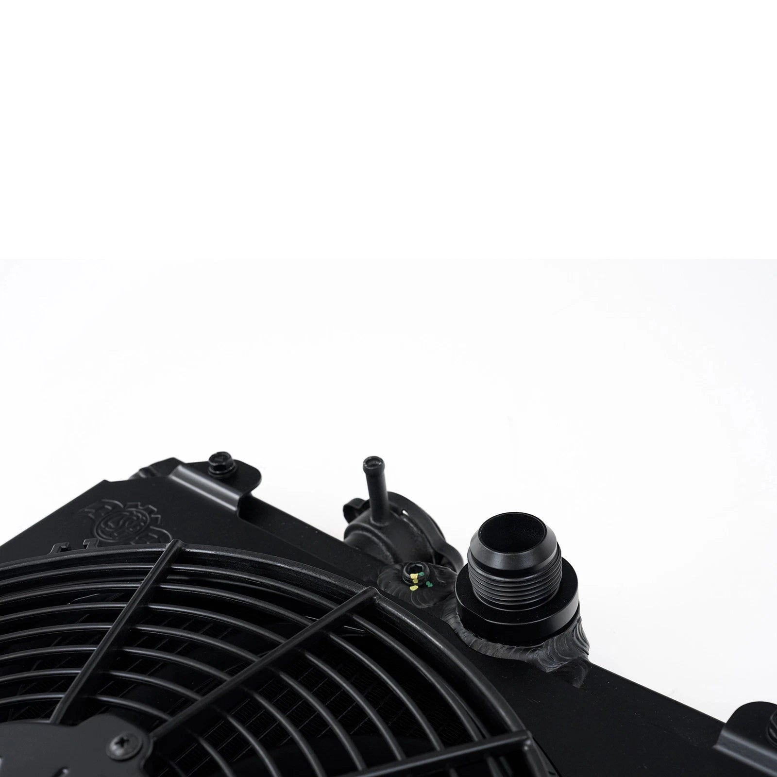 CSF Half Cooling Radiator with 12″ SPAL Fan (black) | MITSUBISHI Evolution 7/8/9