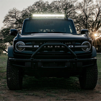 Rigid 46726 SR-Series 40 inch Roof Rack LED Light Bar Black for 2021-2024 Bronco