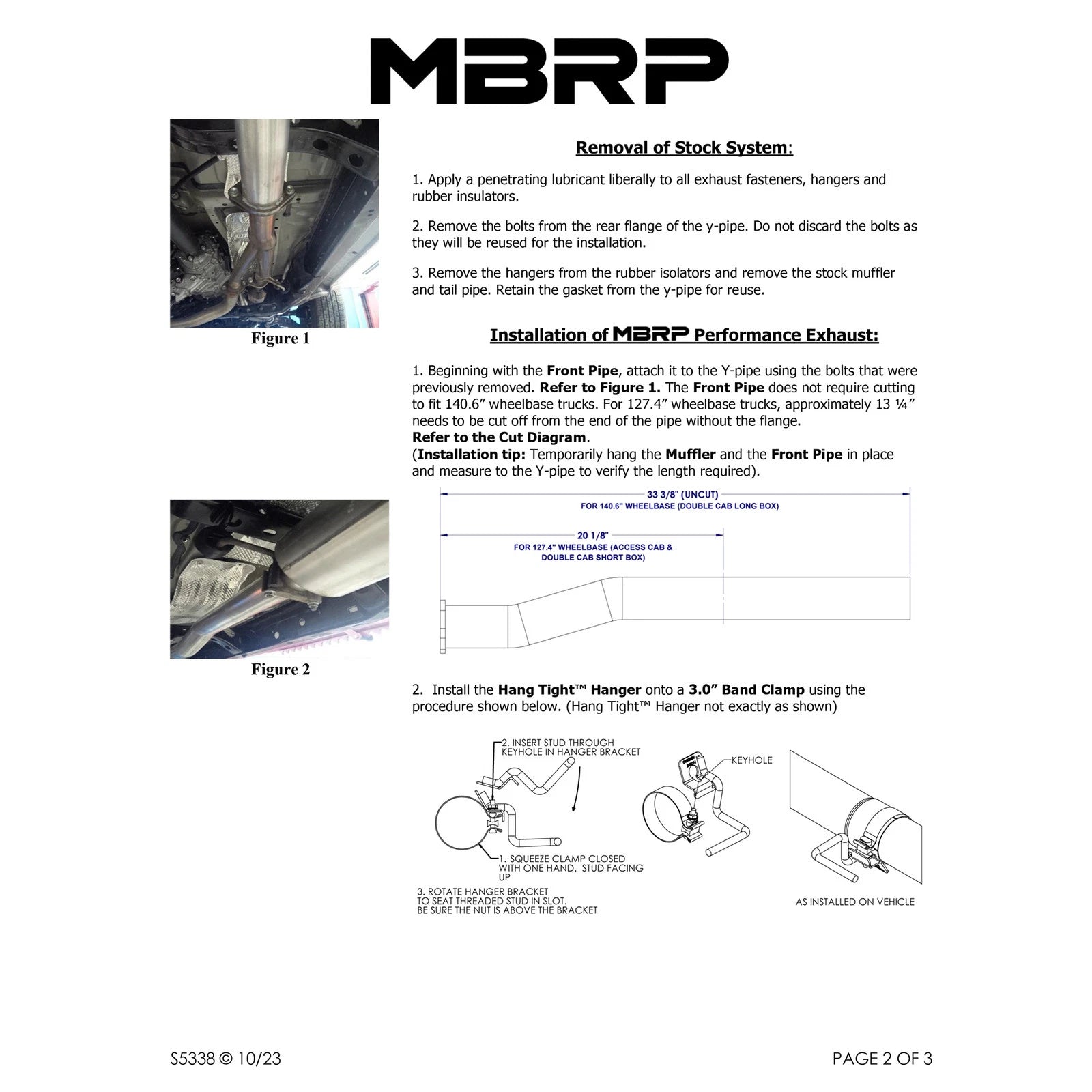 MBRP 3in. Cat-Back Single Side Exit Black Exhaust System | Toyota Tacoma 3.5L (16) (S5338BLK)
