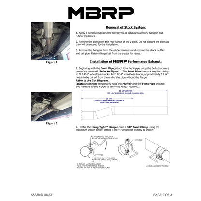 MBRP 3in. Cat-Back Single Side Exit Black Exhaust System | Toyota Tacoma 3.5L (16) (S5338BLK)
