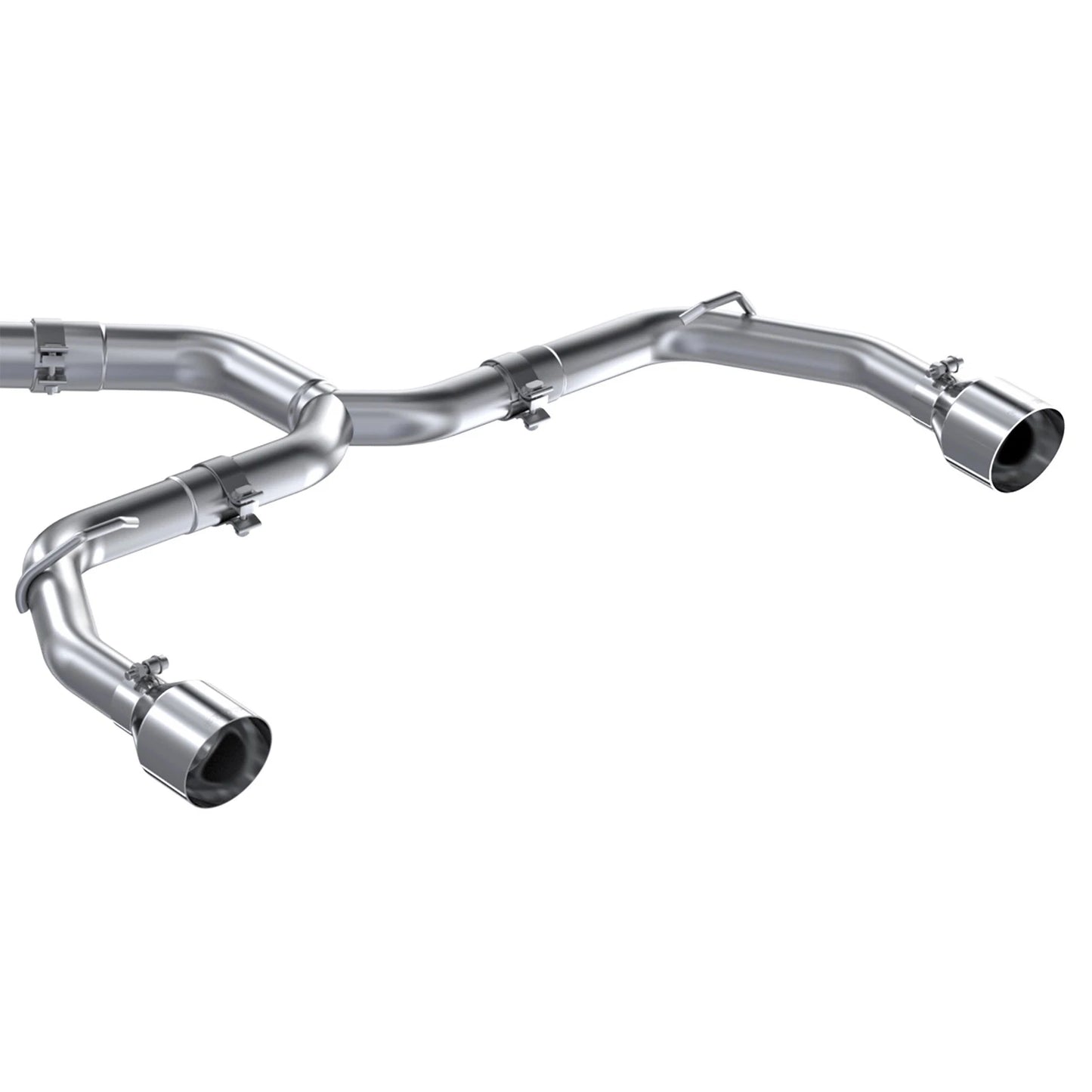 MBRP Stainless Steel 3" Cat-Back - 2.5" Dual Split Exit | 2022 - 2024 VW MK8 Golf GTI (S4617)