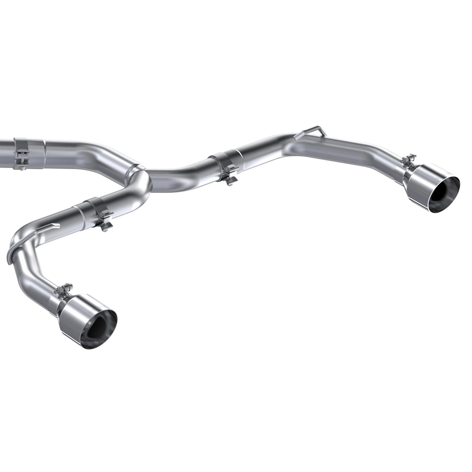 MBRP Stainless Steel 3" Cat-Back - 2.5" Dual Split Exit | 2022 - 2024 VW MK8 Golf GTI (S4617)