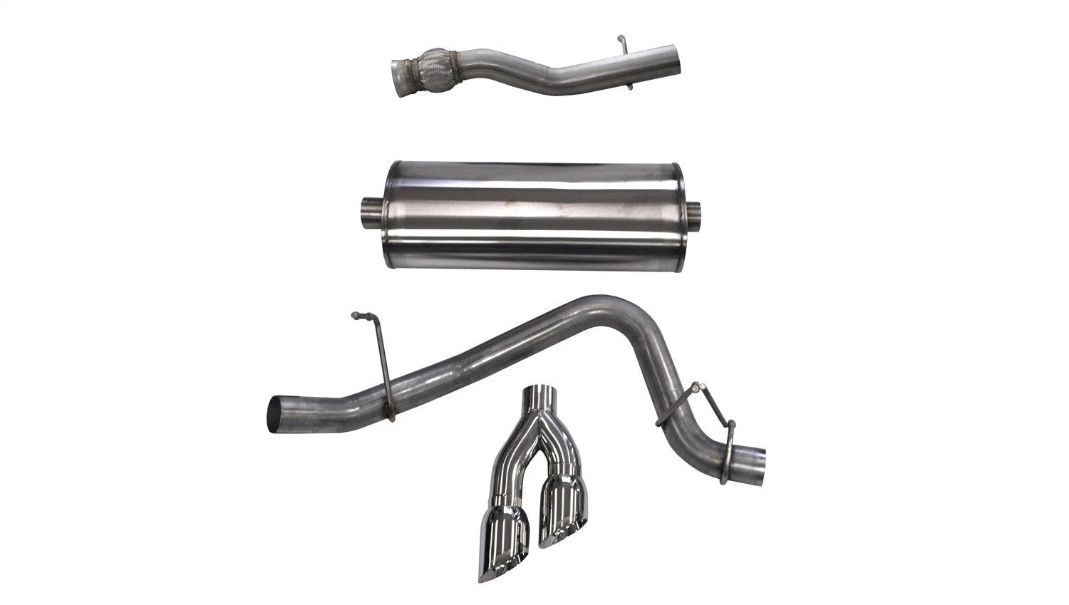 CORSA Sport / 3.0 in Cat-Back SSE 4.0 in Twin Tips | 15-20 Suburban/Yukon XL/Escalade 6.2L (14749)