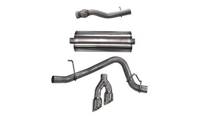 CORSA Sport / 3.0 in Cat-Back SSE 4.0 in Twin Tips | 15-20 Suburban/Yukon XL/Escalade 6.2L (14749)