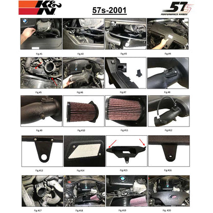 K&N Performance Air Intake System | BMW 2-3-4 Series N20 (57S-2001)