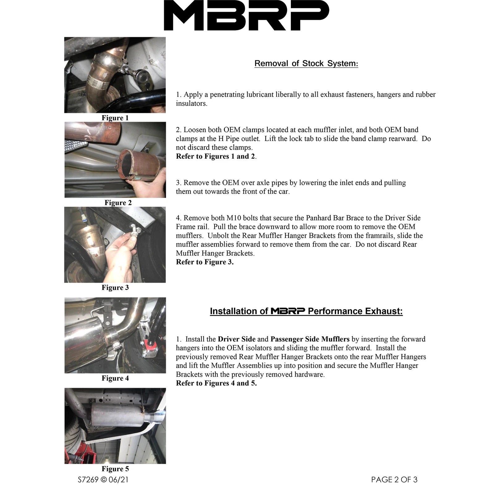 MBRP 4in D&S Rear Exit Street Exhaust | Ford Shelby GT500/GT (05-09) (S7269409)