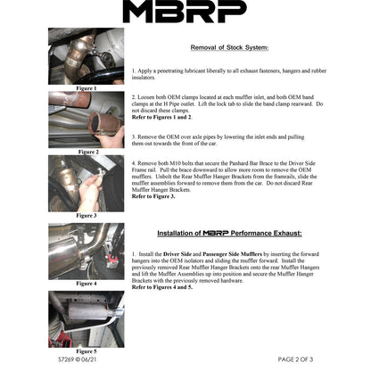 MBRP 4in D&S Rear Exit Street Exhaust | Ford Shelby GT500/GT (05-09) (S7269409)