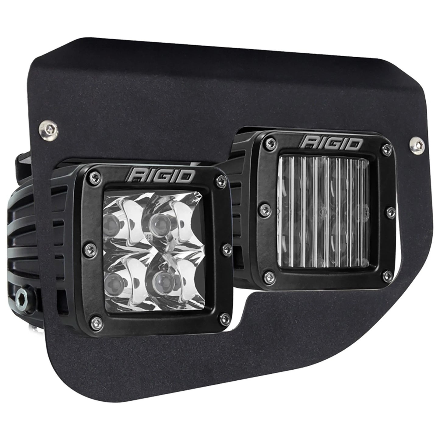 Rigid 46734 D-Series PRO SAE White Fog LED Lights Kit Set 20-24 Ford Super Duty
