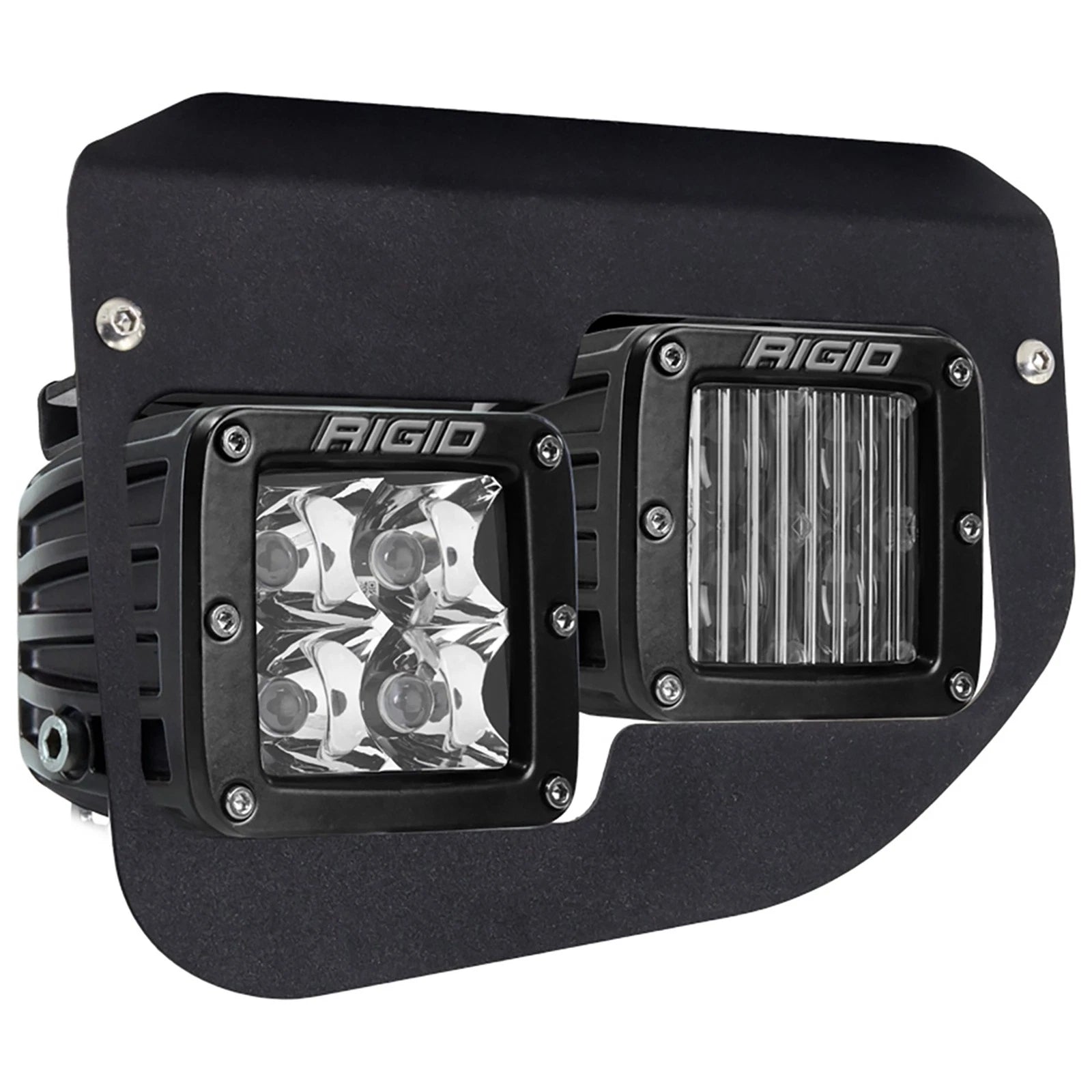Rigid 46734 D-Series PRO SAE White Fog LED Lights Kit Set 20-24 Ford Super Duty