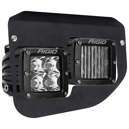 Rigid 46734 D-Series PRO SAE White Fog LED Lights Kit Set 20-24 Ford Super Duty