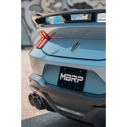 MBRP 2024 Ford Mustang Dark Horse 3in Dual Split Rear Exit Exhaust w/ Quad CF Tips | Ford Mustang (24+) (S72843CF)
