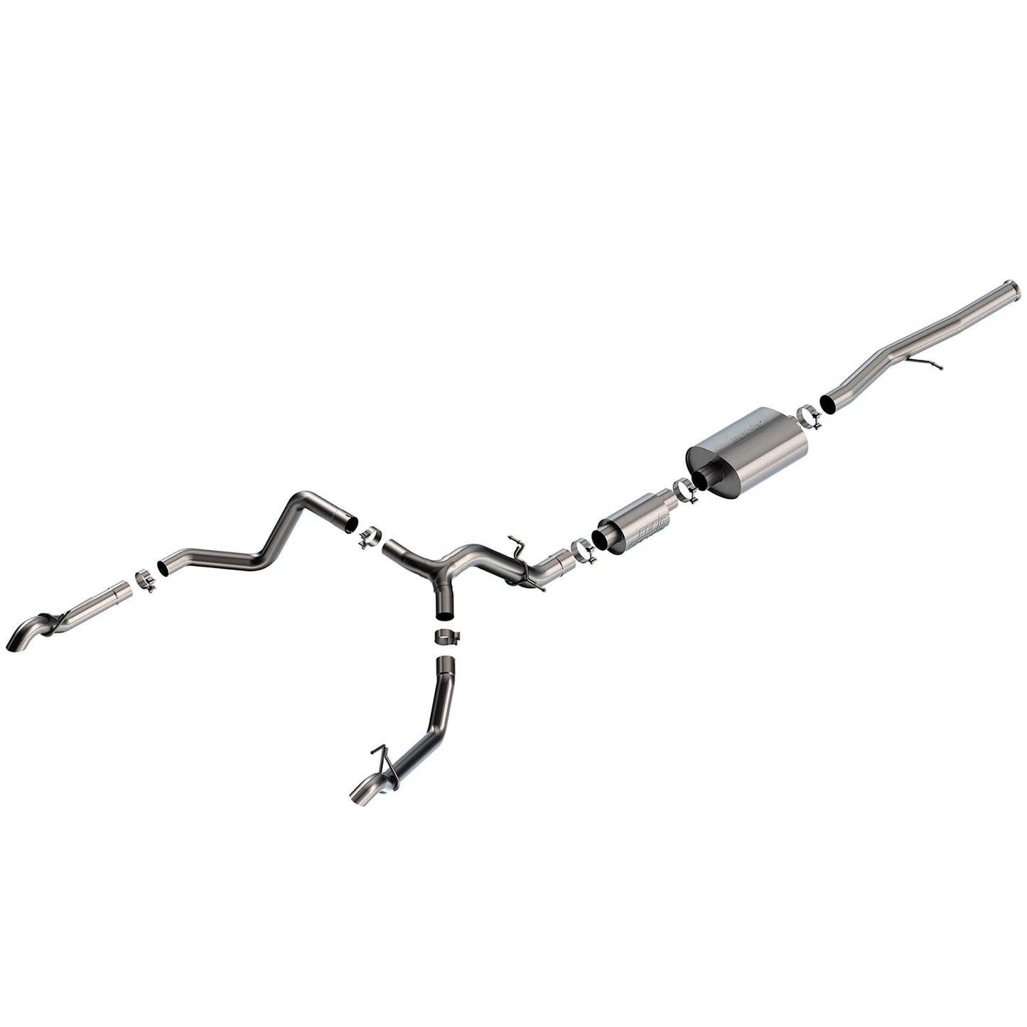 Borla 6.2L CC SB 147.5in WB S-Type Cat-Back | Chevrolet Silverado 1500 ZR2 & AT4X (140914)