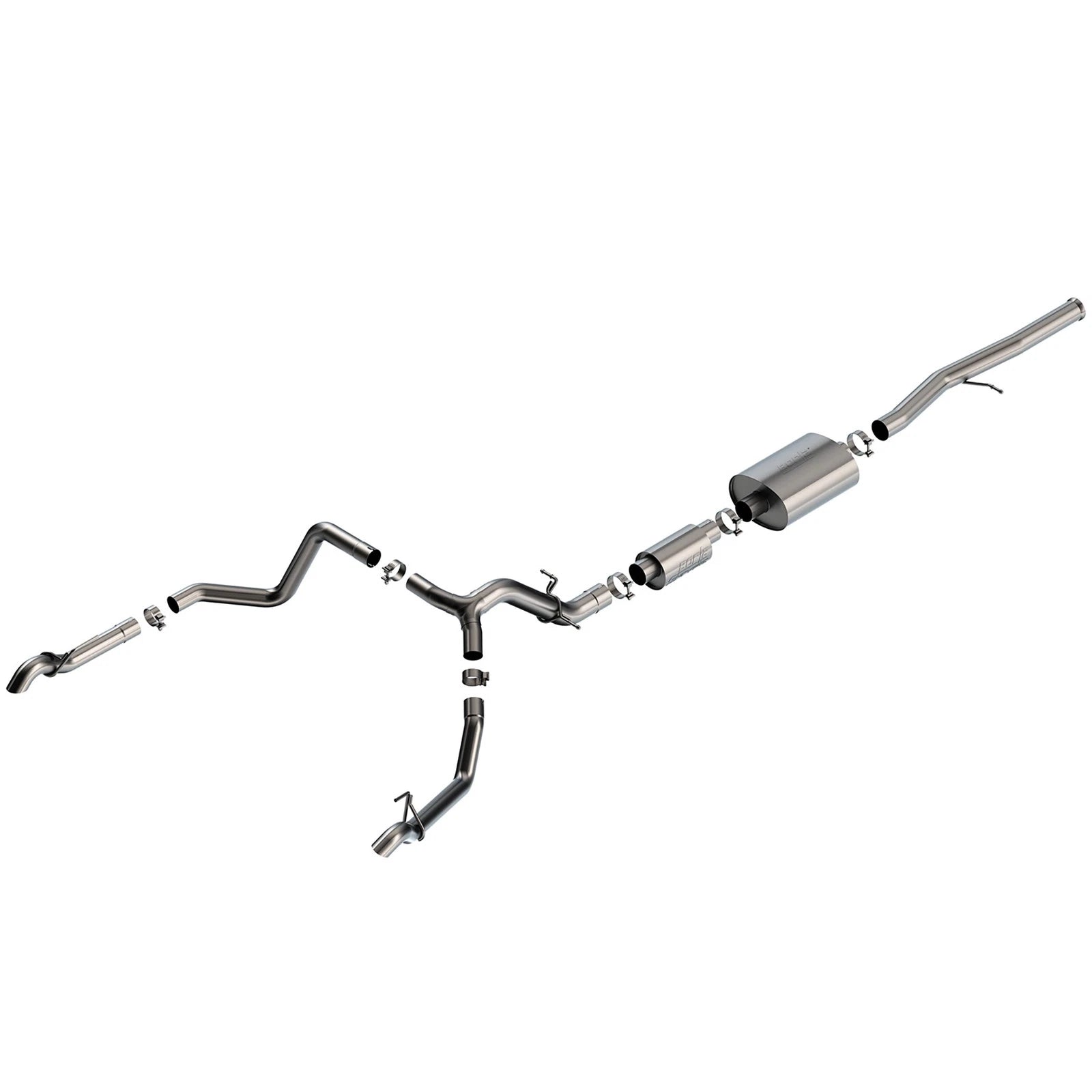 Borla 6.2L CC SB 147.5in WB S-Type Cat-Back | Chevrolet Silverado 1500 ZR2 & AT4X (140914)