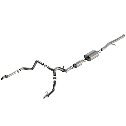 Borla 6.2L CC SB 147.5in WB S-Type Cat-Back | Chevrolet Silverado 1500 ZR2 & AT4X (140914)
