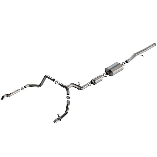 Borla 6.2L CC SB 147.5in WB S-Type Cat-Back | Chevrolet Silverado 1500 ZR2 & AT4X (140914)