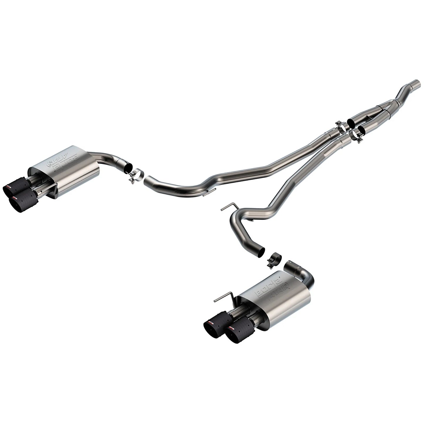Borla 2.3L EcoBoost ATAK CF Catback Exhaust | Ford Mustang (24) Non-Active (140982CFBA)