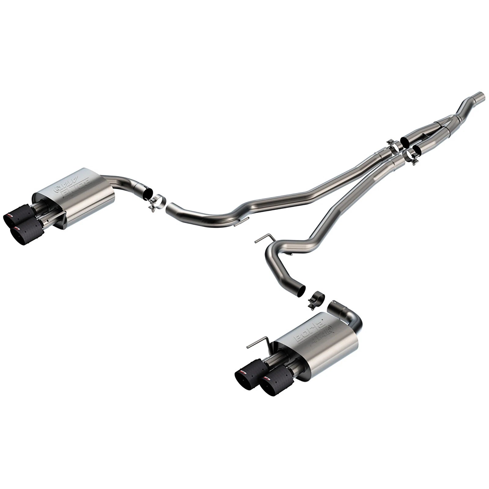 Borla 2.3L EcoBoost ATAK CF Catback Exhaust | Ford Mustang (24) Non-Active (140982CFBA)