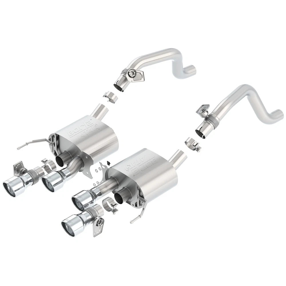 Borla Axle-Back Exhaust System - ATAK | 2014-2019 Chevrolet Corvette 6.2L (11875)